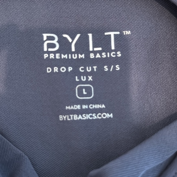 BYLT BASIC DROP CUT LUX T-SHIRT - Picture 3 of 3